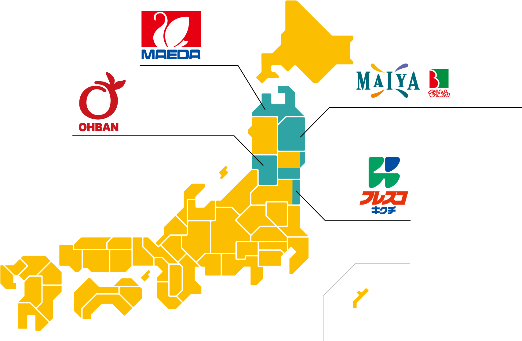 マークスグループ全国マップ図